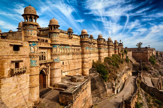 Mughal architecture - Gwalior fort, Gwalior, Madhya Pradesh, India